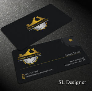 Visitenkarten-Design von SL Designer für Smith's Fine Edge Woodwork | Design: #11188074