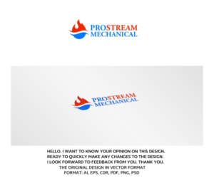 Logo Design by artsterdam for Prostream Mechanical | Design: #11182439