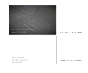 Business Card Design by Sonda Mvula