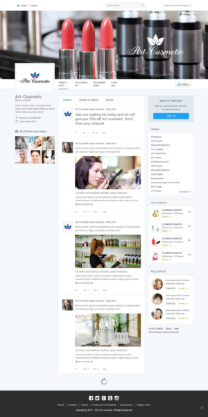 Web Design by pb for Art-cosmetic | Design: #11279267