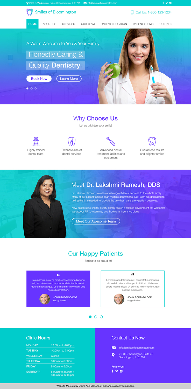 Web Design par Claireative pour ce projet | Design #11187713
