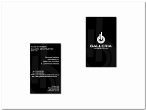 Visitenkarten-Design von UsBeingUs.com - Johnny für Galleria Construction | Design #474921