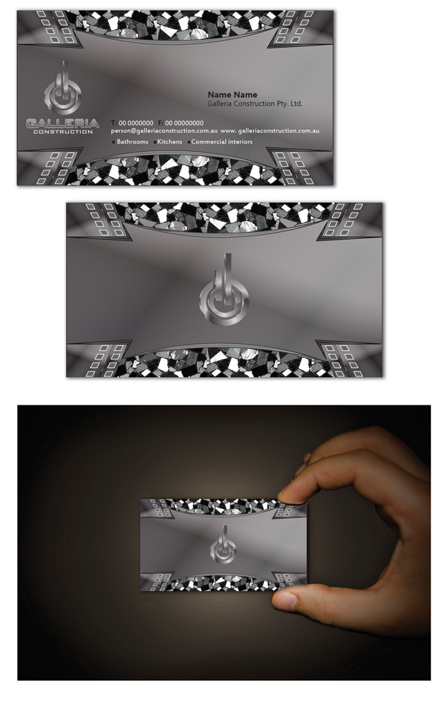 Business Card Design by Artikrafts for Galleria Construction | Design #476869