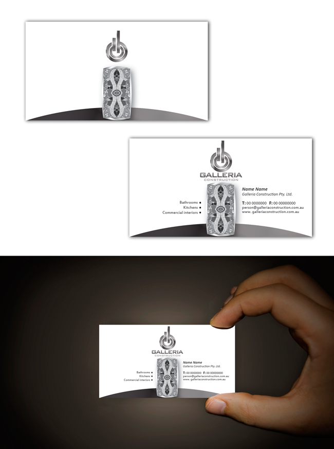 Business Card Design by Artikrafts for Galleria Construction | Design #477452