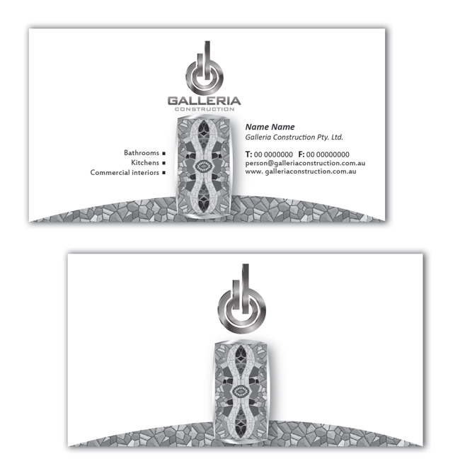Visitenkarten-Design von Artikrafts für Galleria Construction | Design #478141