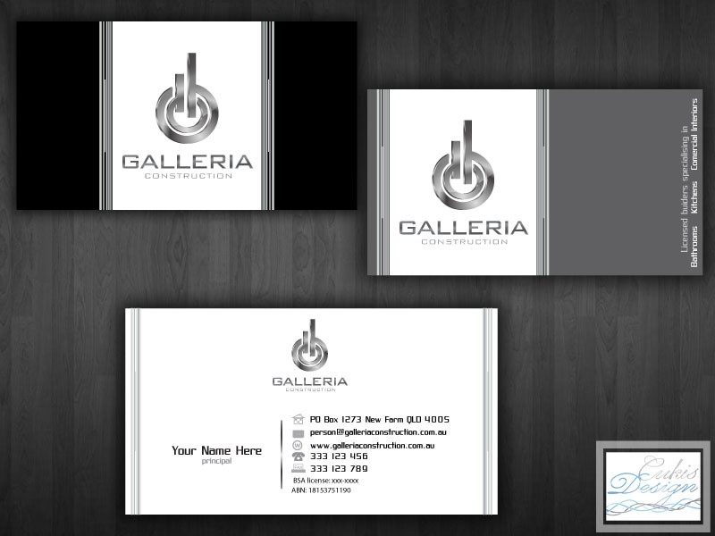 Design de Carte de Visite par cukisdesign pour Galleria Construction | Design #478058