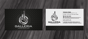 Business Card Design by diRtY.EMM for Galleria Construction | Design: #478352