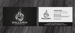 Business Card Design by diRtY.EMM for Galleria Construction | Design: #479188