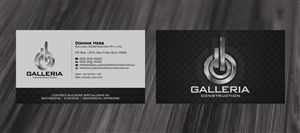 Business Card Design by diRtY.EMM for Galleria Construction | Design: #480136