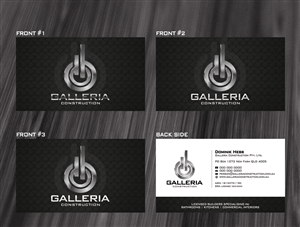 Business Card Design by diRtY.EMM for Galleria Construction | Design: #480497