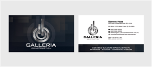 Business Card Design by diRtY.EMM for Galleria Construction | Design: #483904