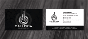 Business Card Design by diRtY.EMM for Galleria Construction | Design: #484532