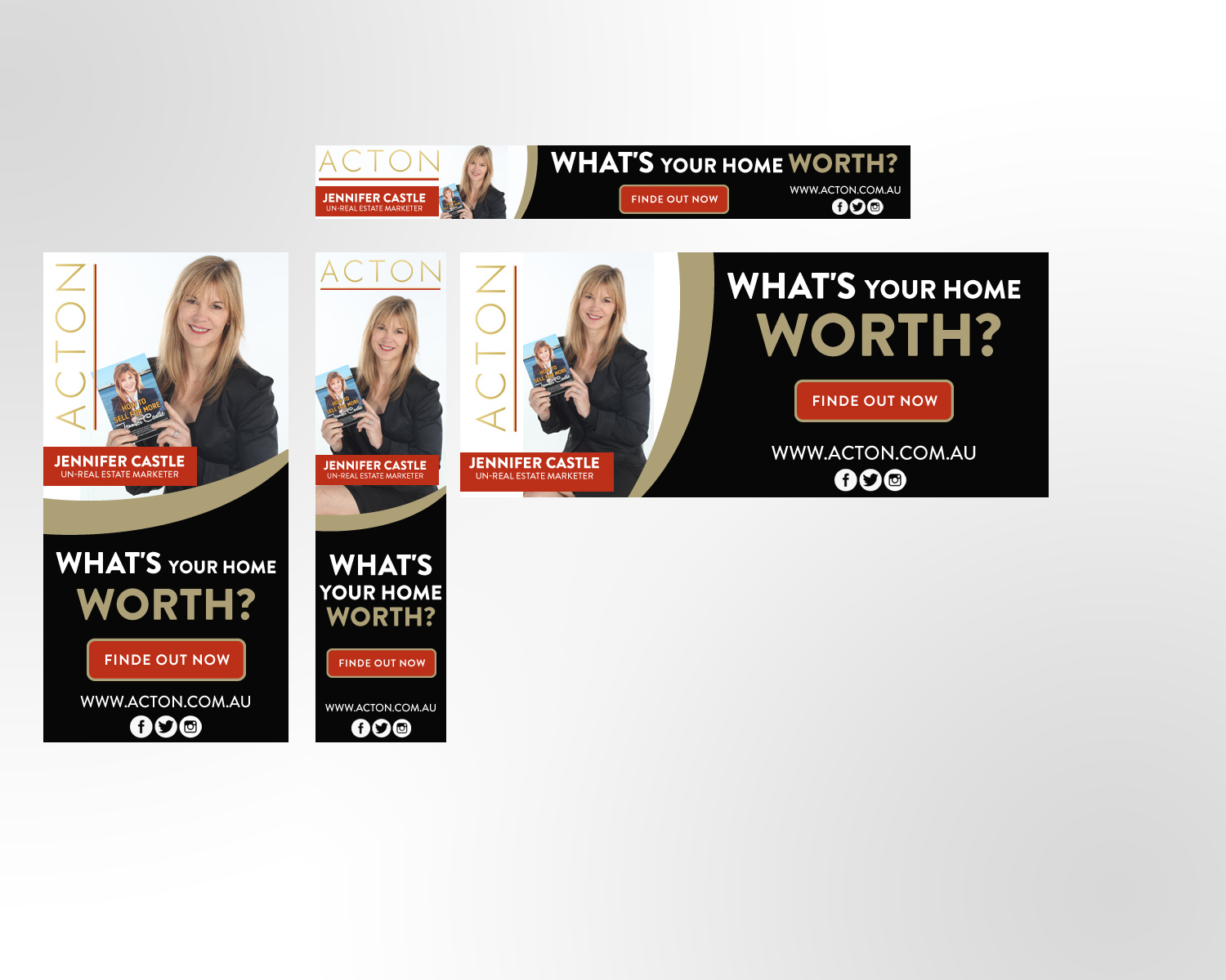 Professional Modern Real Estate Agent Banner Ad Design For A