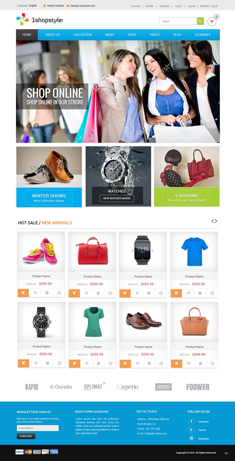 Web Design by pb for 1shopstyle.com | Design #11221363