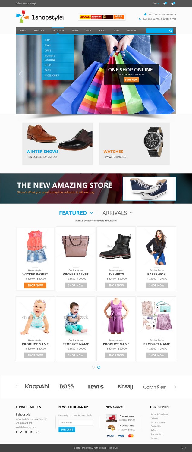 Professional, Elegant, Shop Web Design for 1shopstyle.com by pb ...