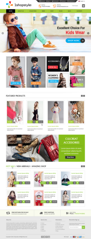 Web Design by Sbss for 1shopstyle.com | Design: #11210514