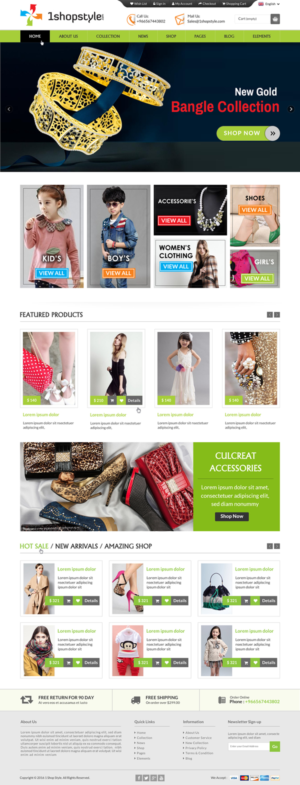 Web Design by Sbss for 1shopstyle.com | Design: #11210524