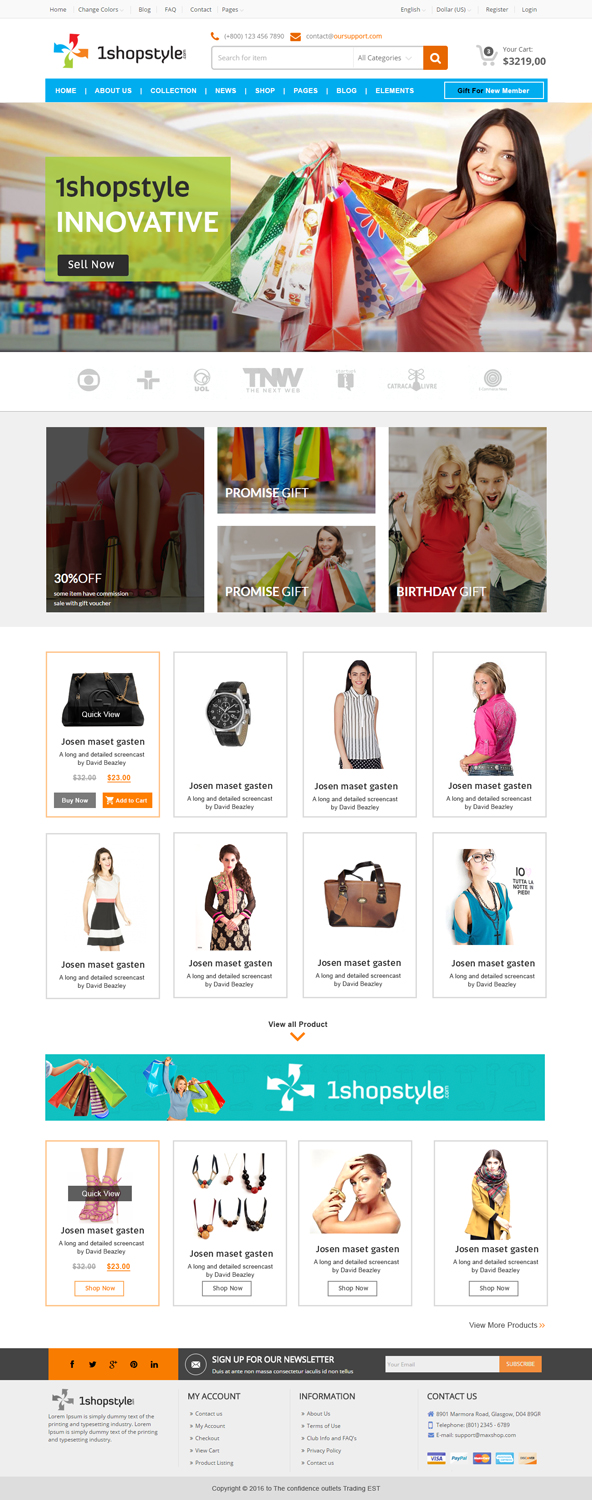 Web Design by Xclusive Designers for 1shopstyle.com | Design #11218764
