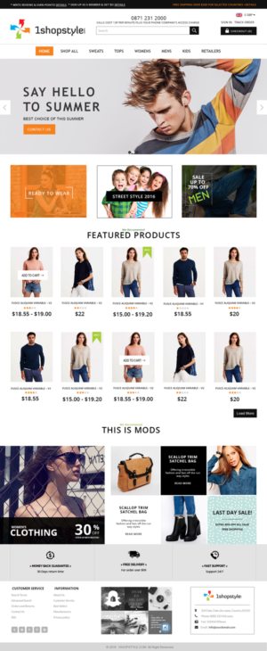 Web-Design von Xclusive Designers für 1shopstyle.com | Design: #11227791