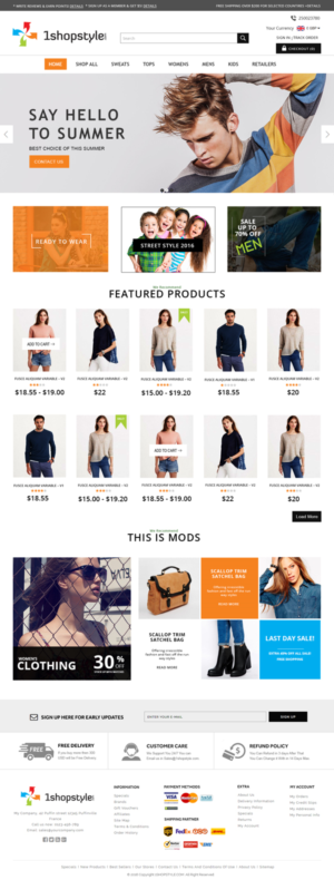 Web-Design von Xclusive Designers für 1shopstyle.com | Design: #11239209