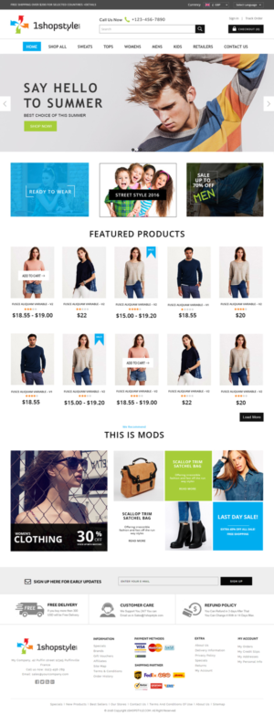Web Design by Xclusive Designers for 1shopstyle.com | Design: #11248969