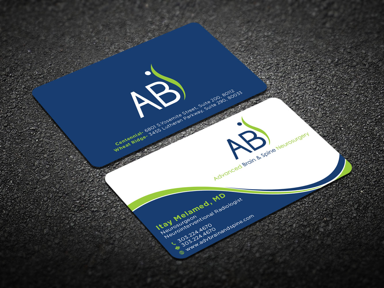 Business Card Design by Verified artistry (Design garden) for Advanced Brain & Spine | Design #11215121