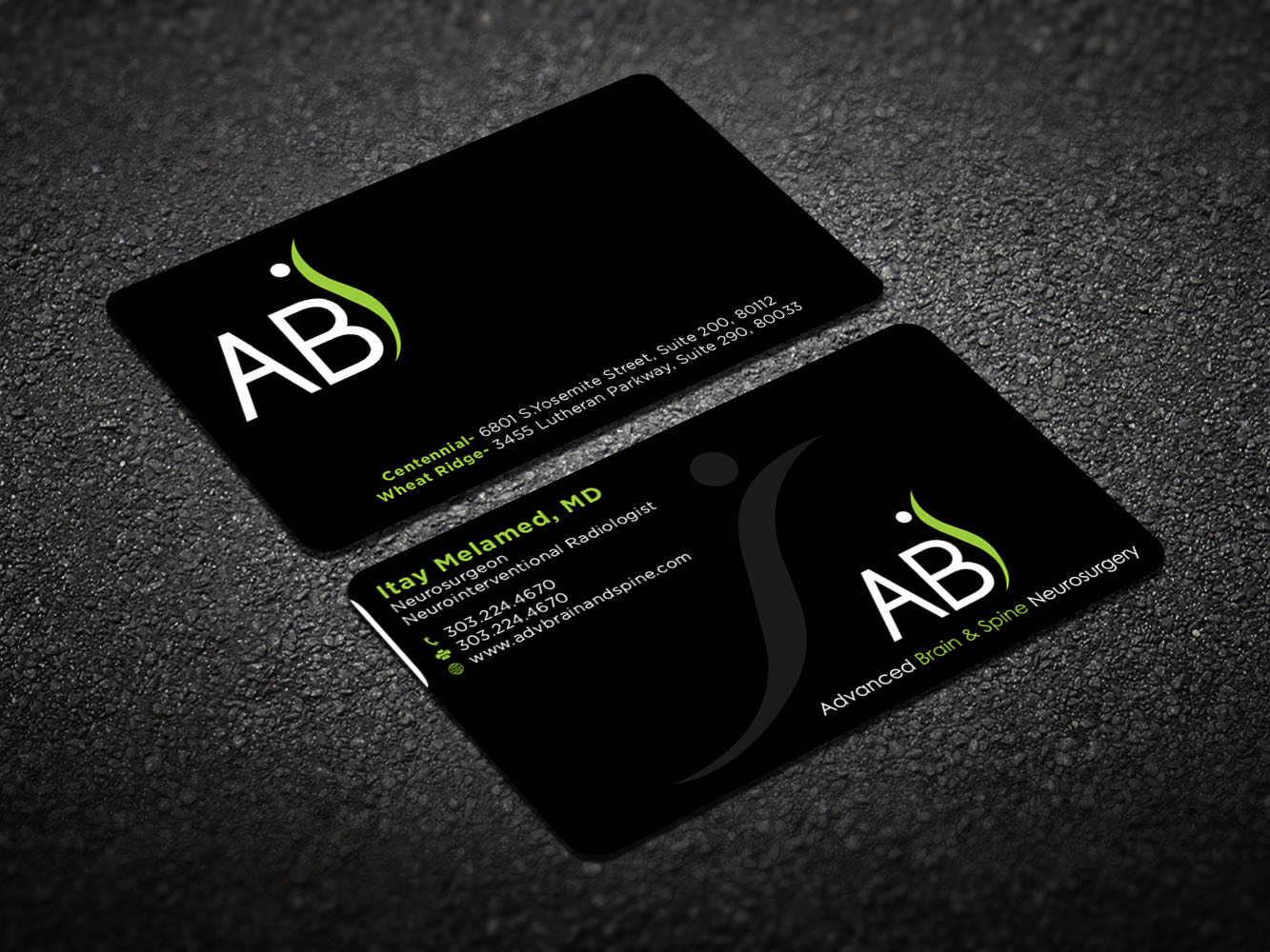Business Card Design by Verified artistry (Design garden) for Advanced Brain & Spine | Design #11215131