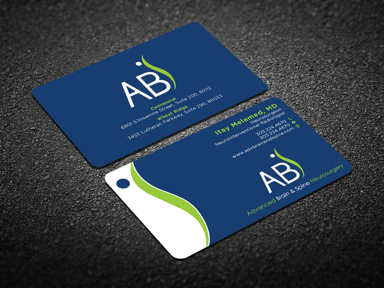 Business Card Design by Verified artistry (Design garden) for Advanced Brain & Spine | Design #11215134
