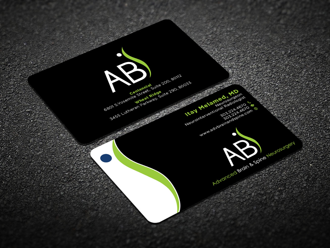 Business Card Design by Verified artistry (Design garden) for Advanced Brain & Spine | Design #11215135