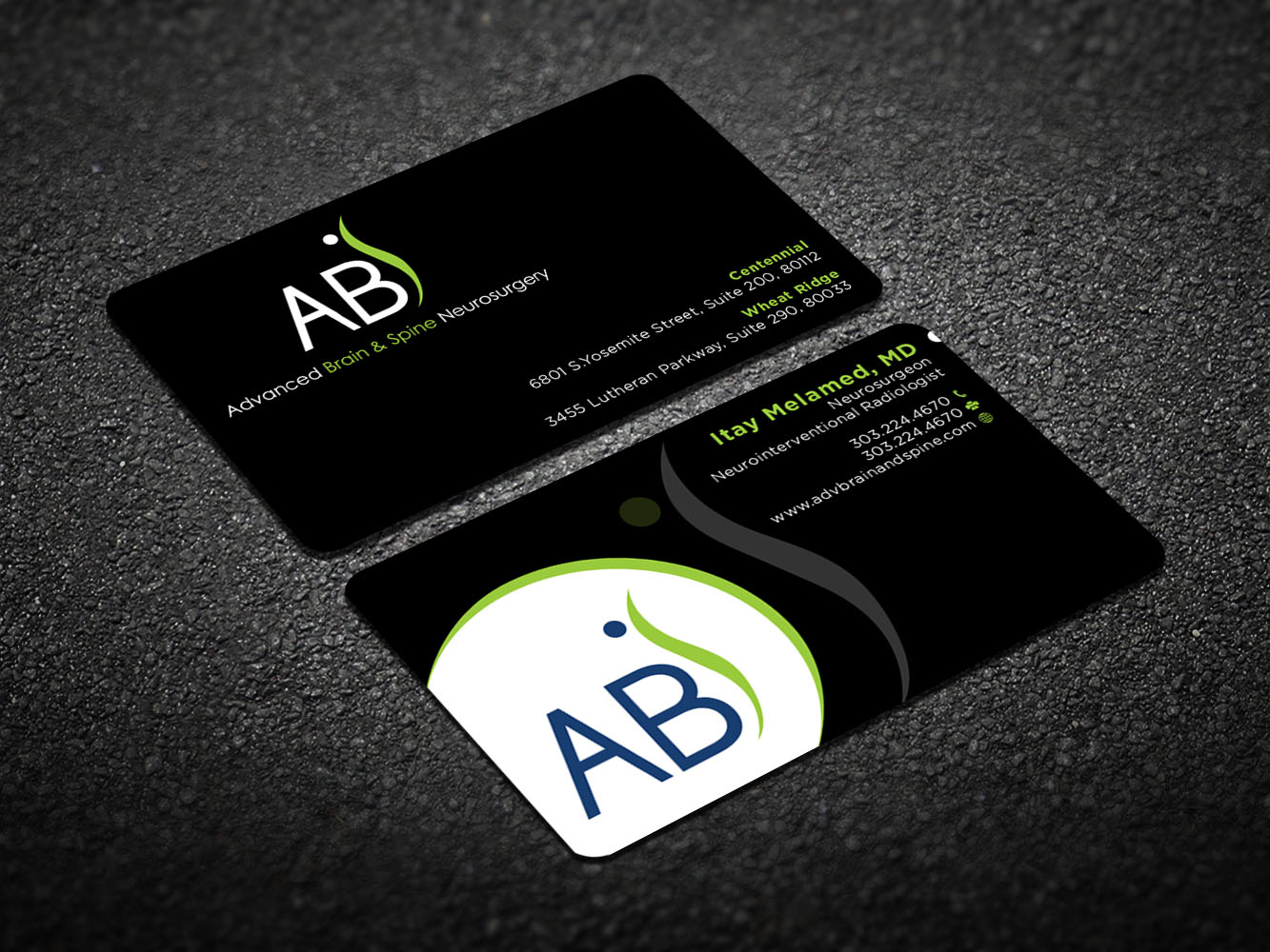 Visitenkarten-Design von Verified artistry für Advanced Brain & Spine | Design #11215145