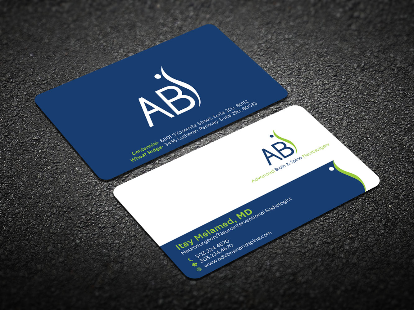 Business Card Design by Verified artistry (Design garden) for Advanced Brain & Spine | Design #11215158
