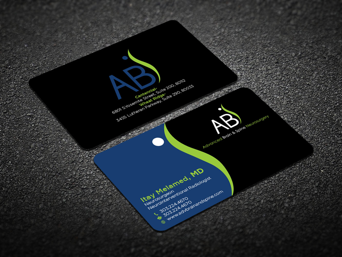 Business Card Design by Verified artistry (Design garden) for Advanced Brain & Spine | Design #11215162