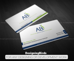 Business Card Design by Designing Birds for Advanced Brain & Spine | Design: #11202930