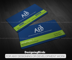 Business Card Design by Designing Birds for Advanced Brain & Spine | Design #11214262