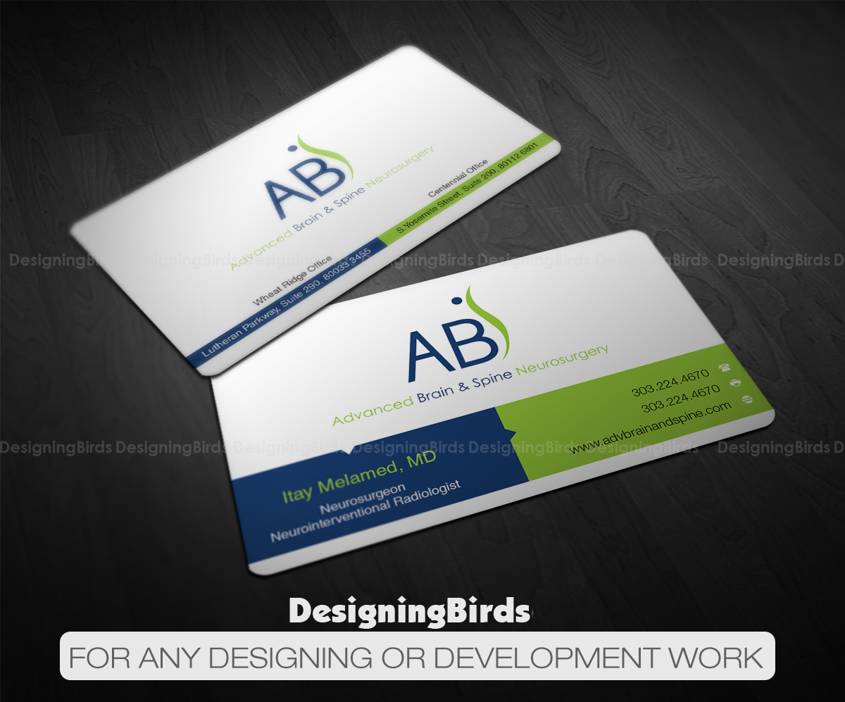 business card design by designing birds for advanced brain spine design 11214348 - Doctor Business Card business card design by designing birds for advanced brain spine design 11214348 - Doctor Business Card