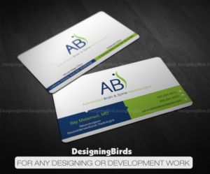 Business Card Design by Designing Birds for Advanced Brain & Spine | Design: #11214348