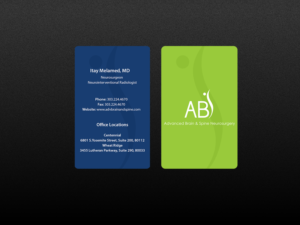 Business Card Design by Creations Box 2015 for Advanced Brain & Spine | Design: #11212938