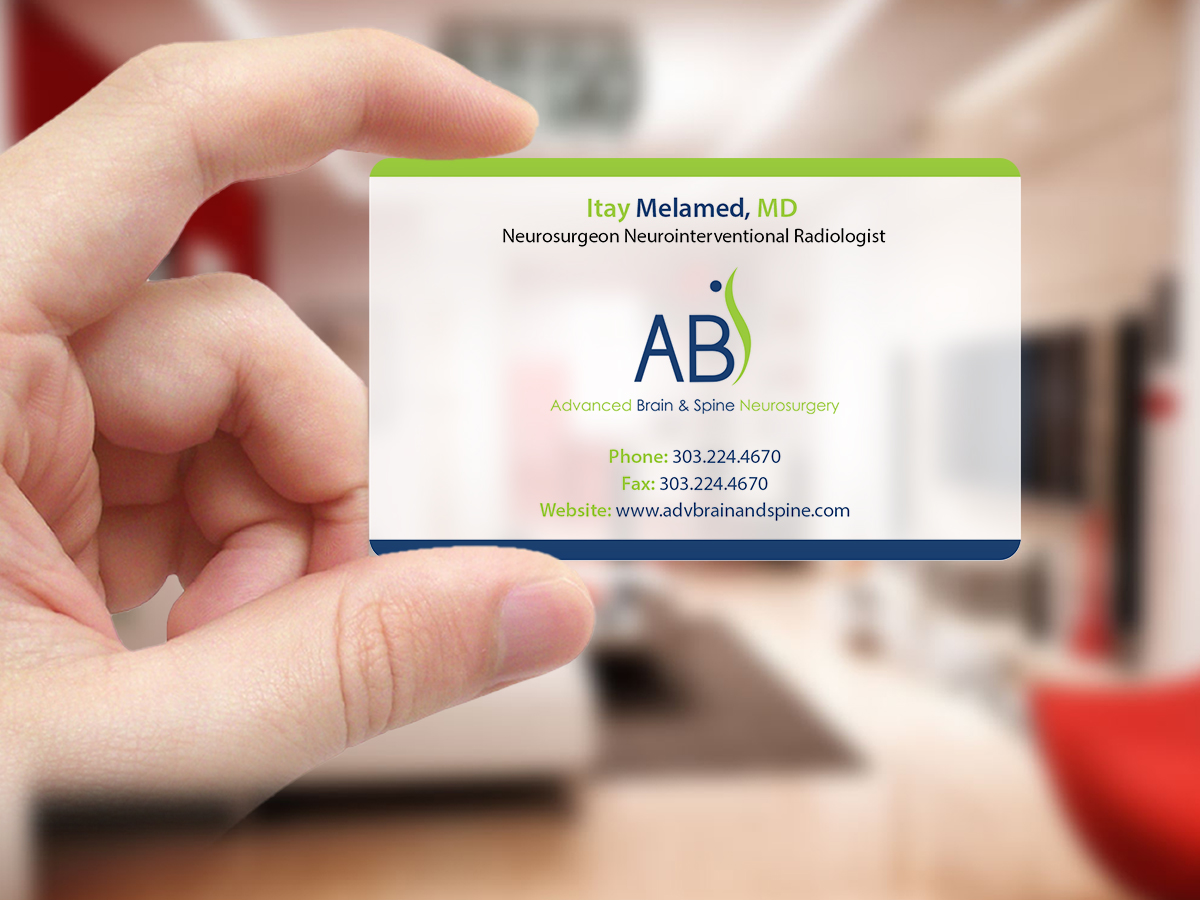 Business Card Design by Creations Box 2015 for Advanced Brain & Spine | Design #11212941