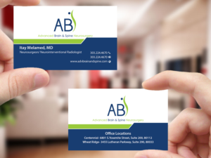 Business Card Design by Creations Box 2015 for Advanced Brain & Spine | Design: #11212949