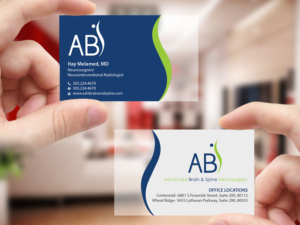 Business Card Design by Creations Box 2015 for Advanced Brain & Spine | Design: #11212954