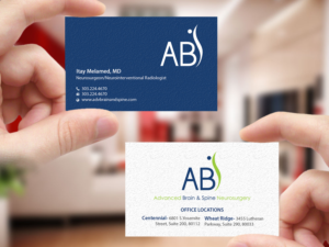 Business Card Design by Creations Box 2015 for Advanced Brain & Spine | Design: #11212957