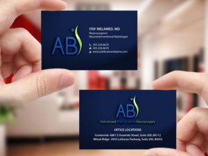 Business Card Design by Creations Box 2015 for Advanced Brain & Spine | Design: #11212963