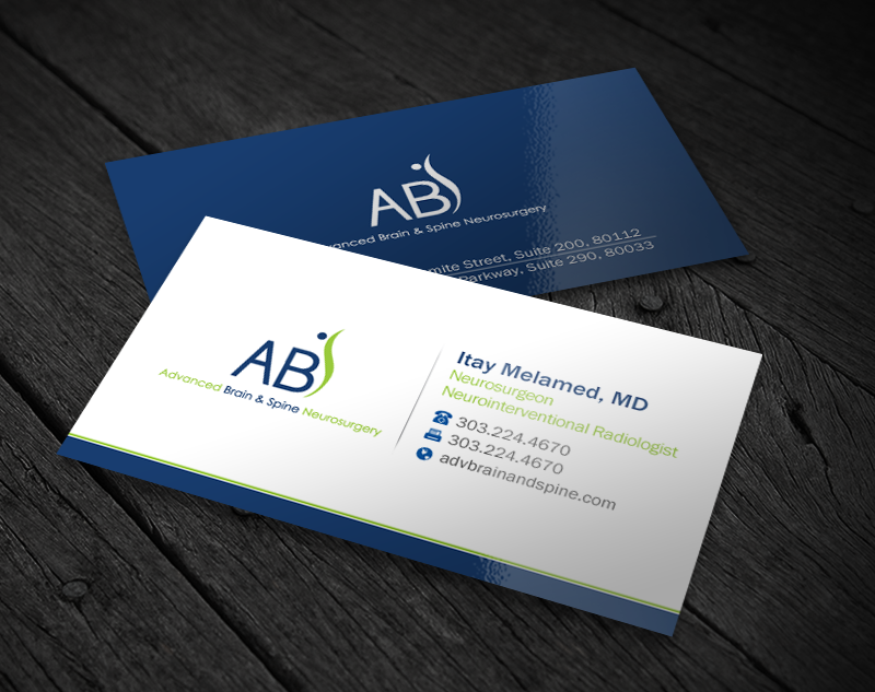 Business Card Design by Brand aid for Advanced Brain & Spine | Design #11208046