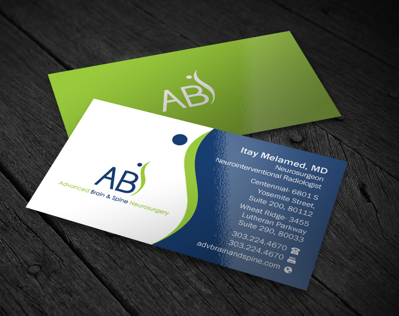Business Card Design by Brand aid for Advanced Brain & Spine | Design #11208054