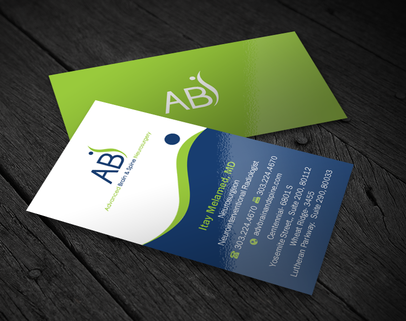 Business Card Design by Brand aid for Advanced Brain & Spine | Design #11210051