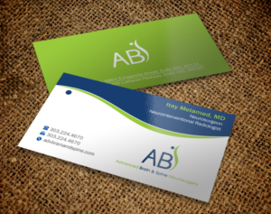 Business Card Design by Brand aid for Advanced Brain & Spine | Design: #11222041