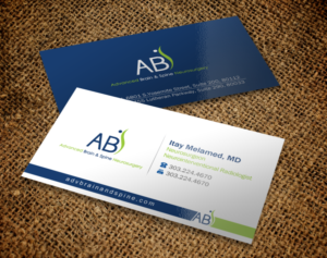 Business Card Design by Brand aid for Advanced Brain & Spine | Design: #11222046