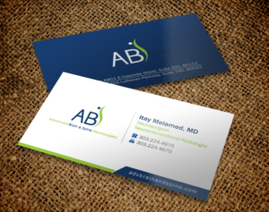 Business Card Design by Brand aid for Advanced Brain & Spine | Design: #11240076