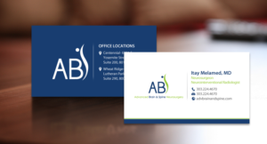 Business Card Design by chandrayaan.creative for Advanced Brain & Spine | Design: #11208029
