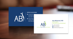 Business Card Design by chandrayaan.creative for Advanced Brain & Spine | Design: #11208034